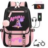 Aphmau anime backpack travel USB school bag male student school bag back gift bag - Aphmau Store